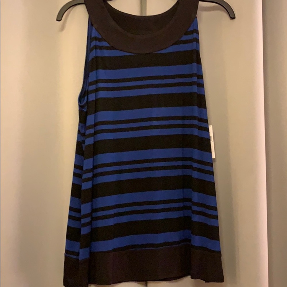 AB STUDIO Sleeveless Striped Top